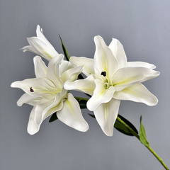 Retro oil painting gradient high-end imitation lilies - three pieces