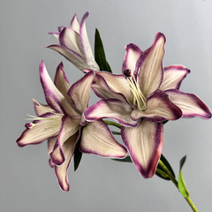 Retro oil painting gradient high-end imitation lilies - three pieces