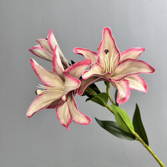 Retro oil painting gradient high-end imitation lilies - three pieces