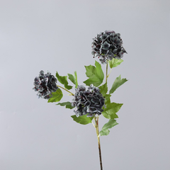 Hand-feeling snowball hydrangea artificial flowers - 3 pieces