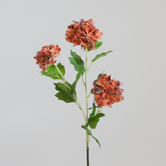 Hand-feeling snowball hydrangea artificial flowers - 3 pieces