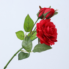 Two-bud hand-feel rose - 1 piece