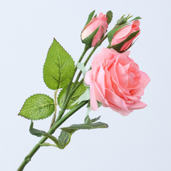Two-bud hand-feel rose - 1 piece