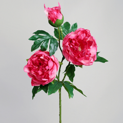 Fake Moisturizing and Rich Peony Flowers - 3 pieces