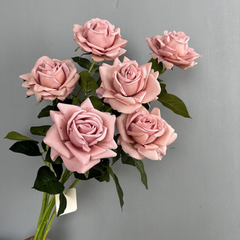 Single artificial flower moisturizing large rose