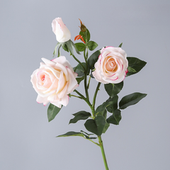 Artificial flower feel moisturizing concubine rose - 3 pieces