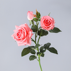 Artificial flower feel moisturizing concubine rose - 3 pieces