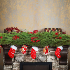 Real Touch Fake Christmas Garland