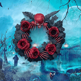 Halloween Artificial Wreath