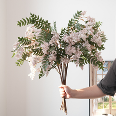 Pink Cream Artificial Lilac Flower