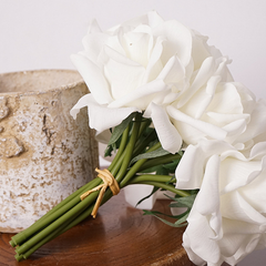 Faux-Ever Bouquet in Cream White