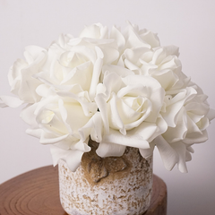 Faux-Ever Bouquet in Cream White