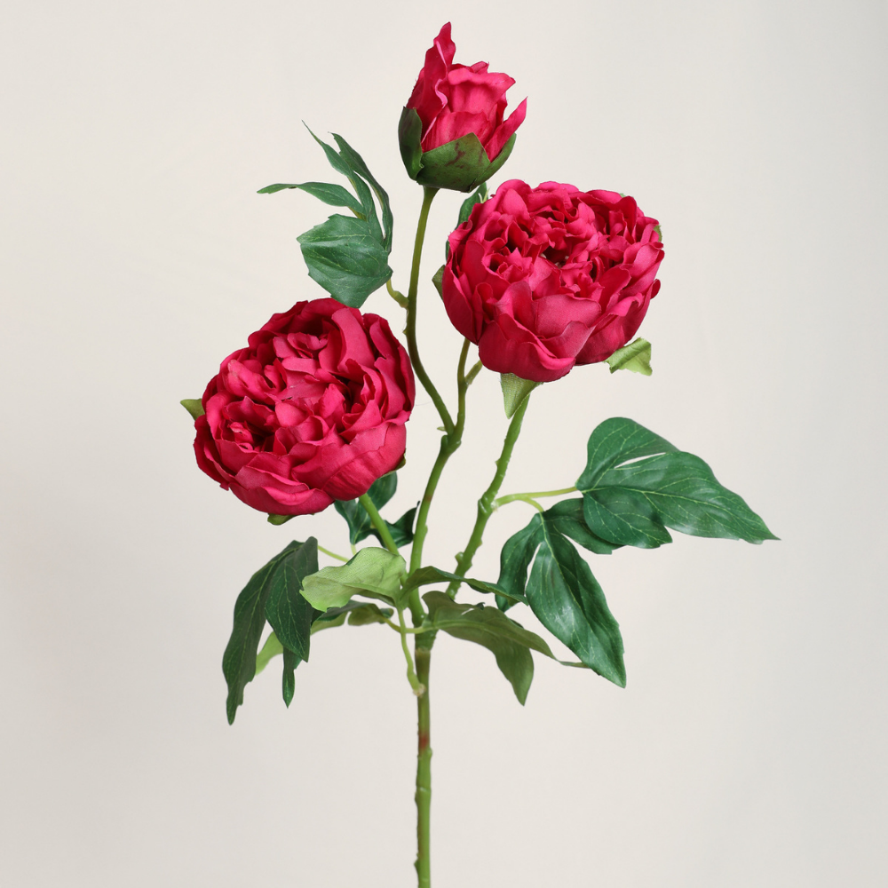 Fake Moisturizing and Rich Peony Flowers - 3 pieces