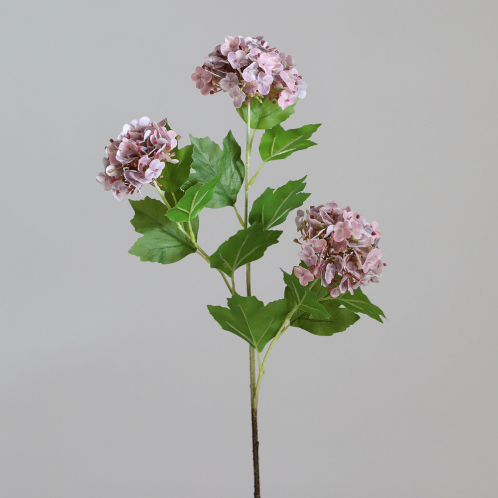 Hand-feeling snowball hydrangea artificial flowers - 3 pieces