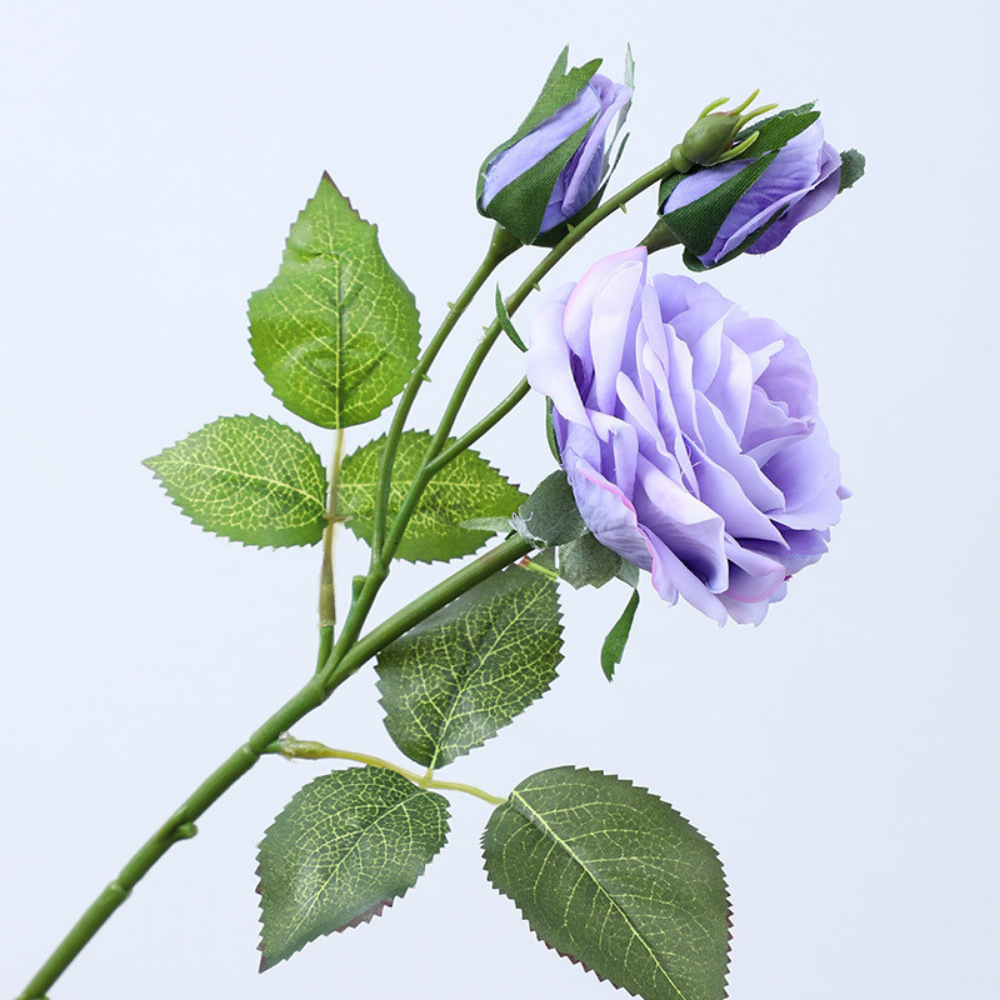 Two-bud hand-feel rose - 1 piece