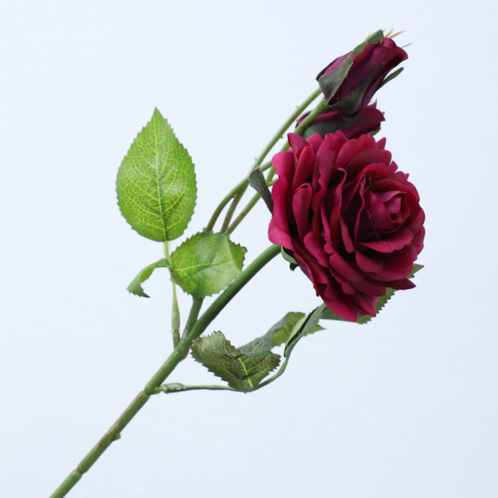 Two-bud hand-feel rose - 1 piece