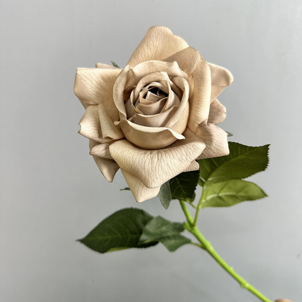 Single artificial flower moisturizing large rose