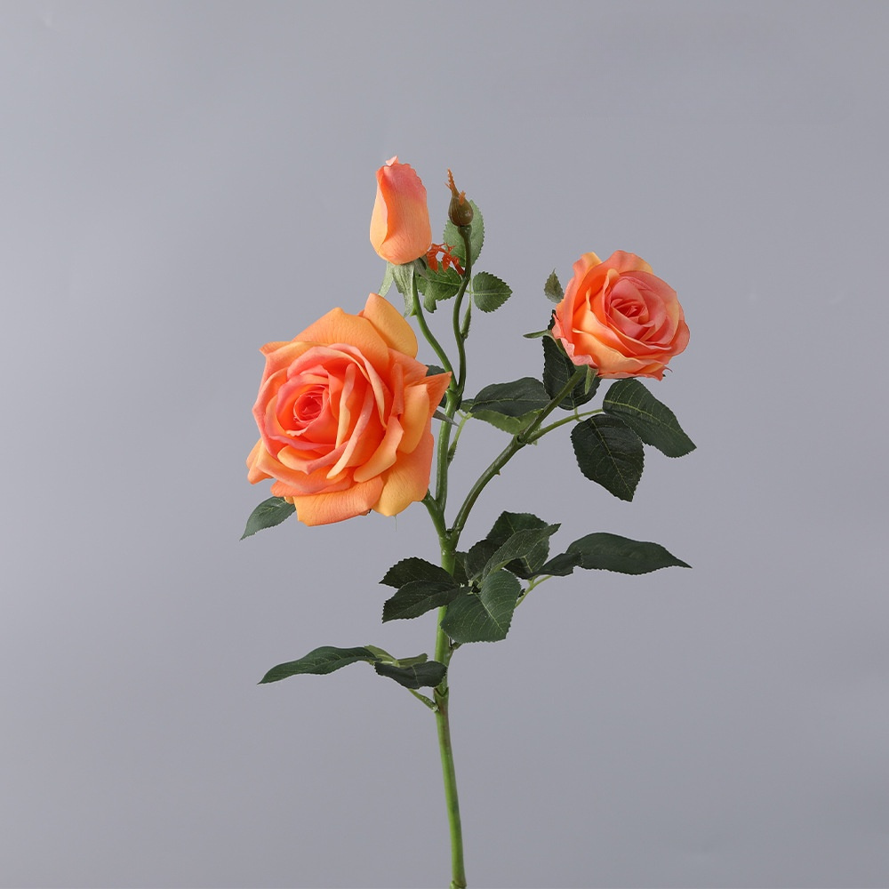 Artificial flower feel moisturizing concubine rose - 3 pieces