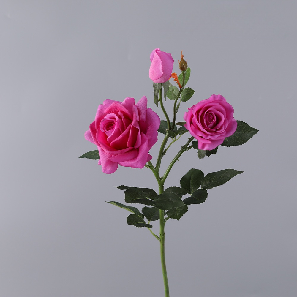 Artificial flower feel moisturizing concubine rose - 3 pieces