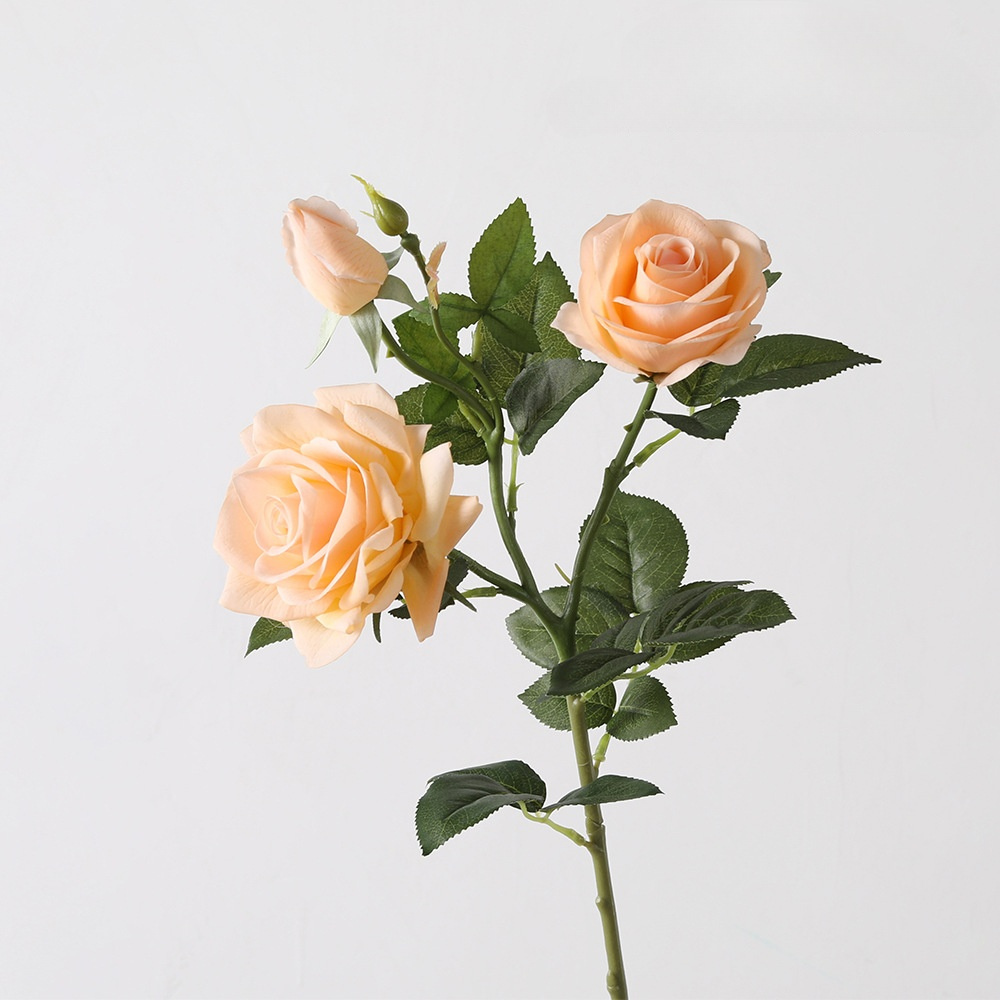 Artificial flower feel moisturizing concubine rose - 3 pieces