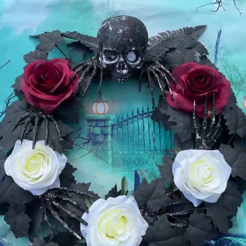 Halloween Artificial Wreath