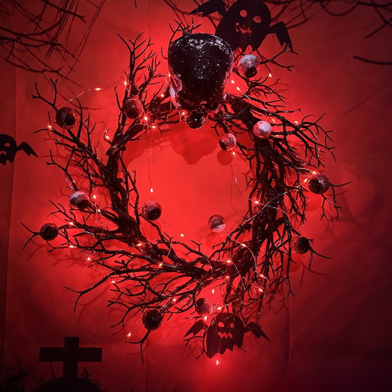 Halloween Artificial Wreath