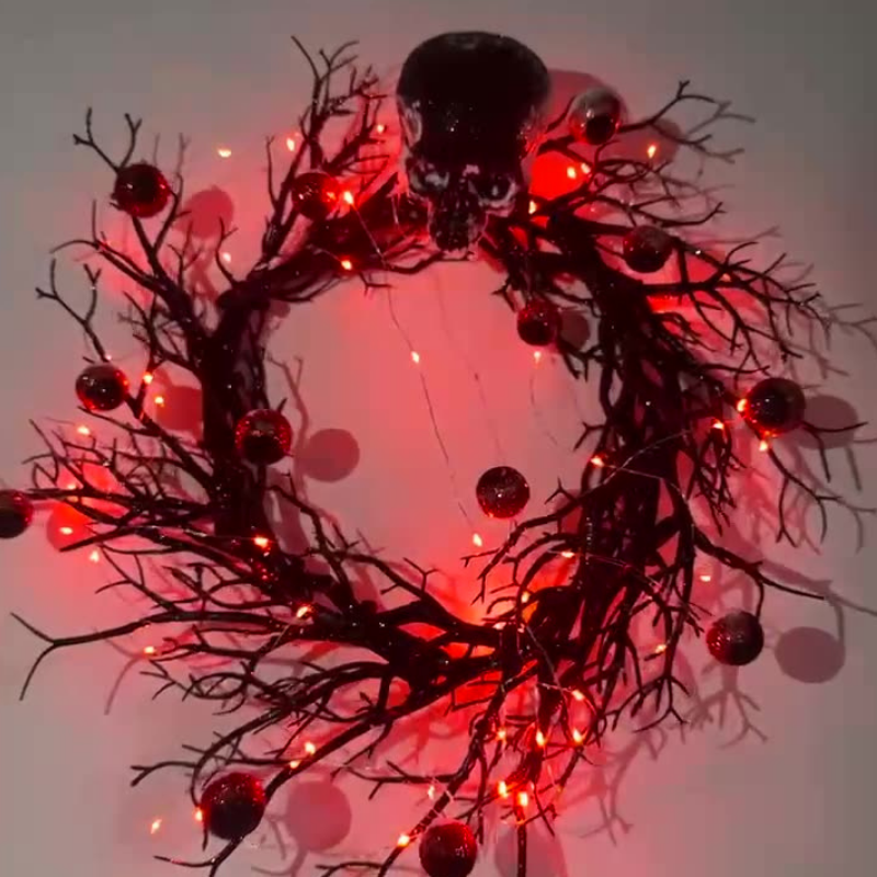 Halloween Artificial Wreath