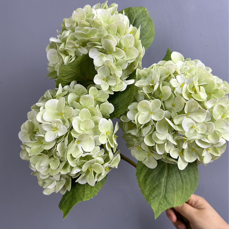 Faux Real Touch Snowballs Hydrangeas