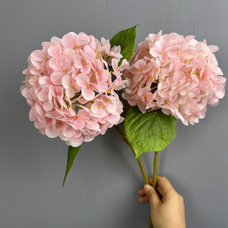 Faux Real Touch Snowballs Hydrangeas