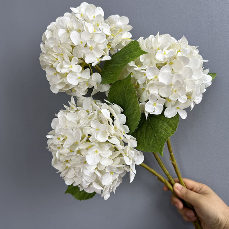 Faux Real Touch Snowballs Hydrangeas