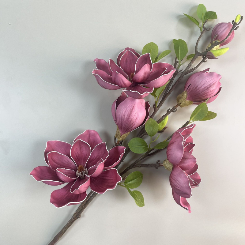 Artificial Magnolia Flower Branch