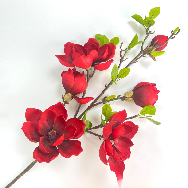 Artificial Magnolia Flower Branch