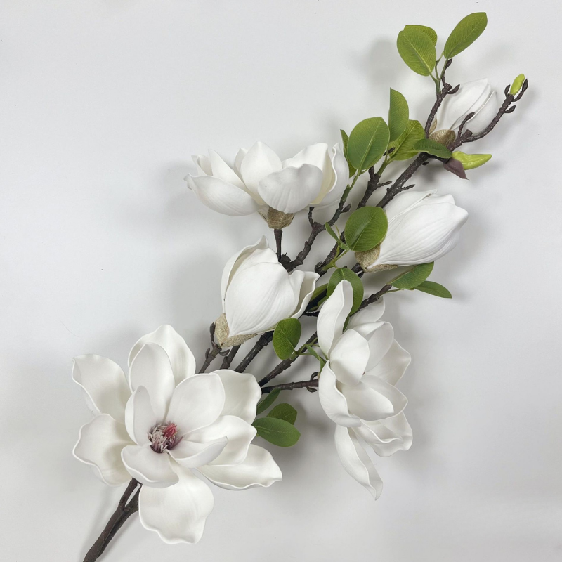 Artificial Magnolia Flower Branch