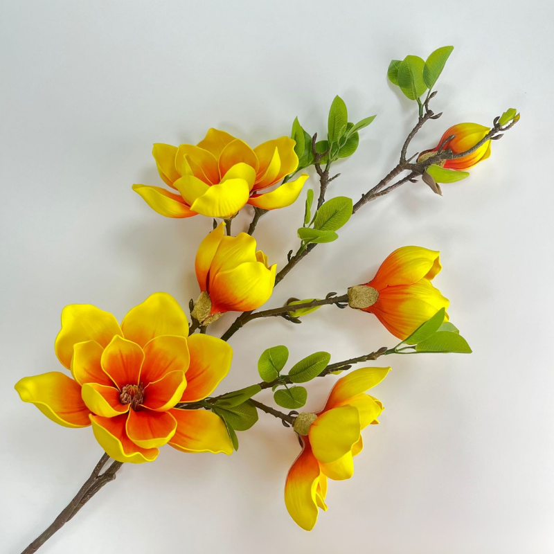 Artificial Magnolia Flower Branch