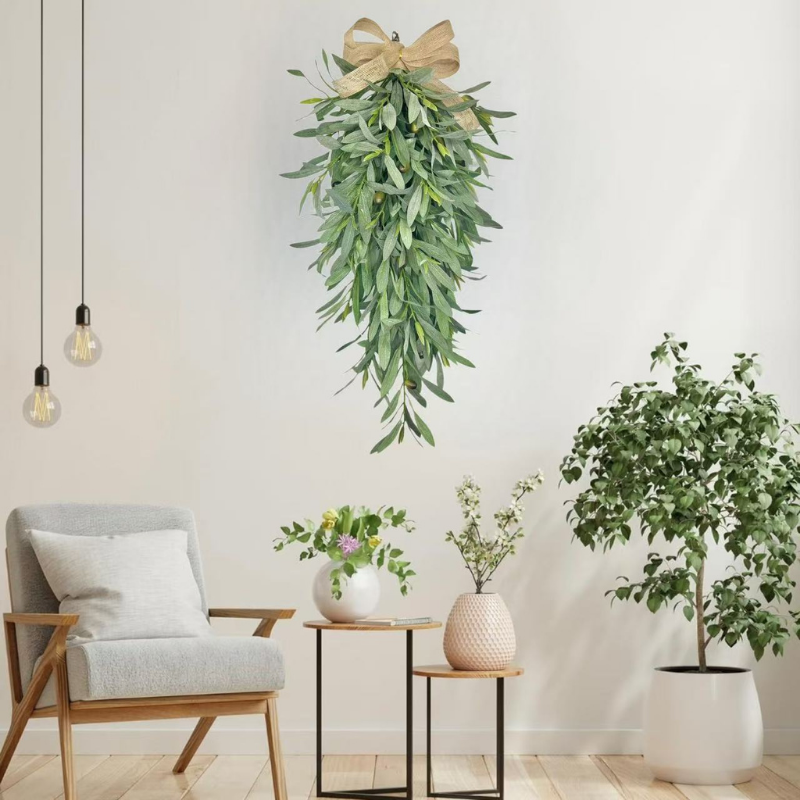 Fake Olive Tree Wall Decor - 23"